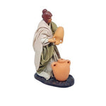 Pastore statuina Vestita Donna con Anfora 8cm di terracotta per presepe