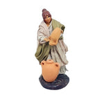 Pastore statuina Vestita Donna con Anfora 8cm di terracotta per presepe