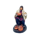 Pastore statuina vestito Pentolaio 8 cm di terracotta per presepe