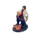 Pastore statuina vestito Pentolaio 8 cm di terracotta per presepe