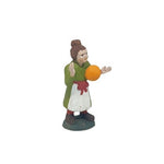 Pastore statuina Bambina con palla 10cm di terracotta per presepe