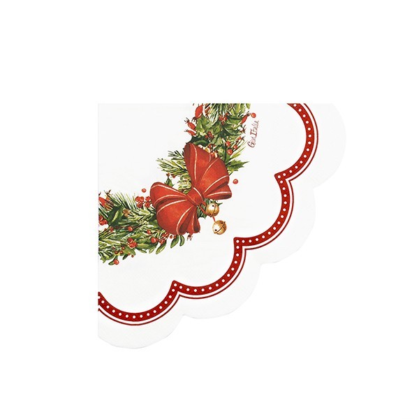Tovaglioli di carta Natazlizi 33x33cm Silent Night Smerlo Fiore 16pz