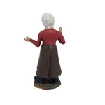 Pastore statiuna in terracotta dipinta a mano cm 10 donna con panno in testa