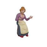 Pastore statuina seduta senza nulla in mano 10cm di terracotta per presepe