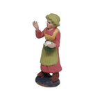 Pastore statuina in terracotta donna con cavolo