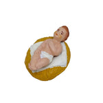 Pastore statuina Bambino Gesù 12cm di terracotta per presepe