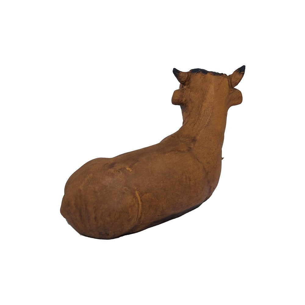 Pastore statuina Bue 12cm di terracotta per presepe
