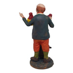 Pastore statuina Vinaio 12cm di terracotta con accessori per presepe