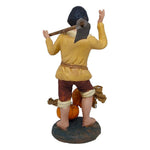 Pastore statuina Contadino con zucca 12cm di terracotta con accessori
