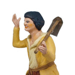 Pastore statuina Contadino con zucca 12cm di terracotta con accessori