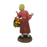 Pastore statuina Donna con melograni 12cm di terracotta con accessori