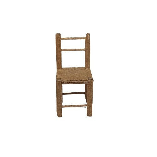 Sedia in legno 7x3,4x3,4 cm per presepe