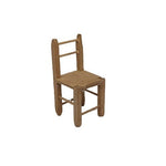 Sedia in legno 7x3,4x3,4 cm per presepe