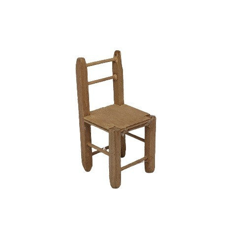 Sedia in legno 7x3,4x3,4 cm per presepe