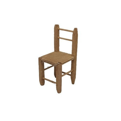 Sedia in legno 7x3,4x3,4 cm per presepe