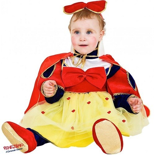 Costume vestito di Carnevale Piccola principessa dei Boschi 0 - 3 anni