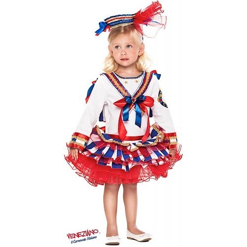Vestito costume di carnevale Lady Marinaretta neonata 1 - 3 anni