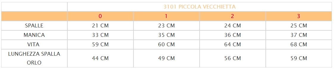 Costume vestito di carnevale Piccola Vecchietta 0 - 3 anni