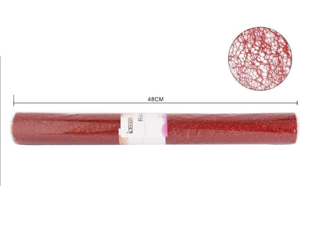 Rotolo organza Rossa 48cm x 4.5mt