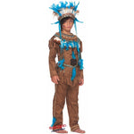 Costume vestito di carnevale Grande Capo Indiano 7 - 10 anni
