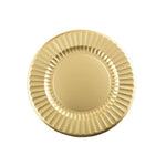 Piatti di carta piani Oro Maxi Round Shape 33cm 6Pz