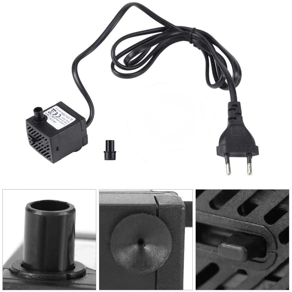 Pompa motorino sommergibile per acquario e presepe 2,5W 150L/H