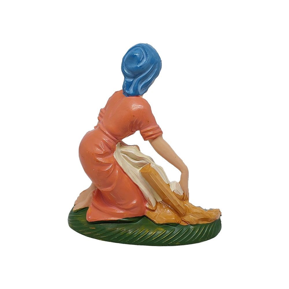 Satauina pastore di plastica Lavandaia 10 cm per presepe