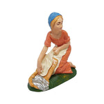 Satauina pastore di plastica Lavandaia 10 cm per presepe