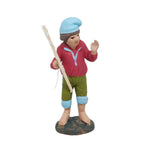 Pastore statuina pescatore con canna cm 7