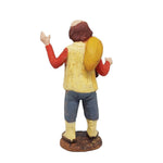 Pastori Statuina Zampognaro 10cm di terracotta per presepe