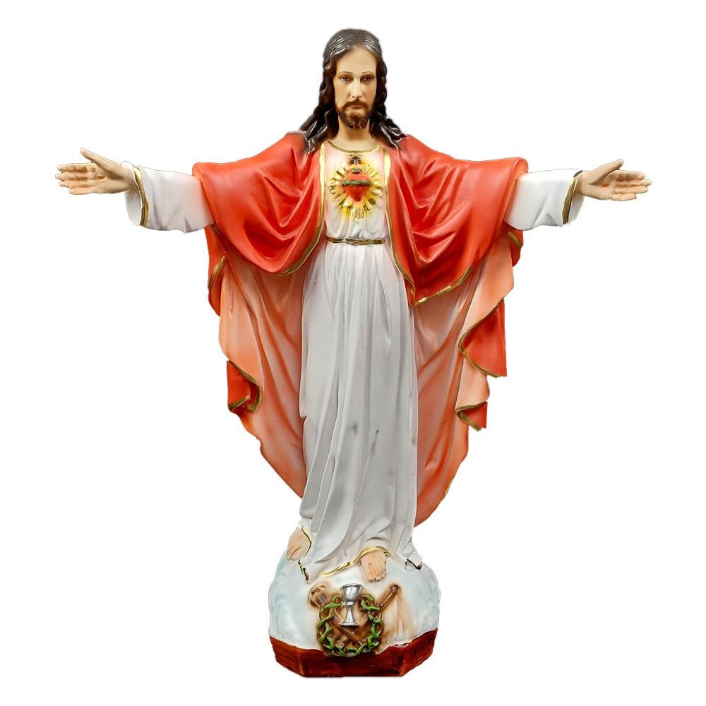 Sacro cuore di gesù braccia aperte 40 cm
