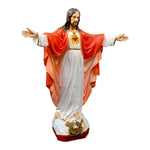 Sacro cuore di gesù braccia aperte 40 cm