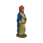 Pastori Statuina Magio giovane 10cm di terracotta per presepe