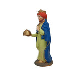 Pastori Statuina Magio giovane 10cm di terracotta per presepe