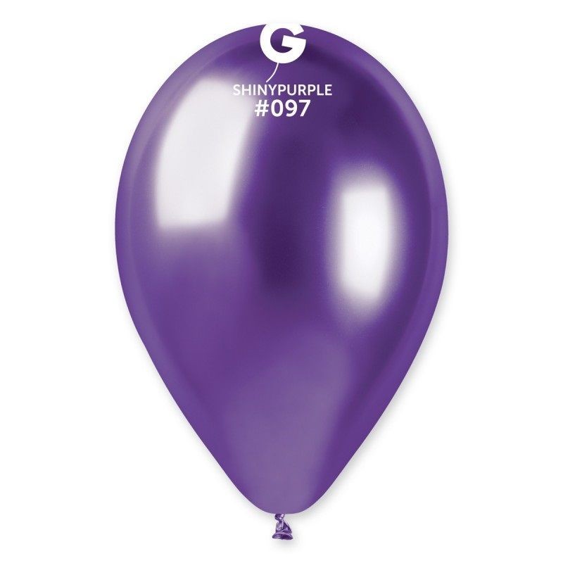 100Pz Palloncini professionali 12 pollici 30 cm Viola Chrome GB110/097