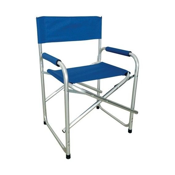 SEDIA REGISTA 'MEDITERRANEO' IN ALLUMINIO BLU