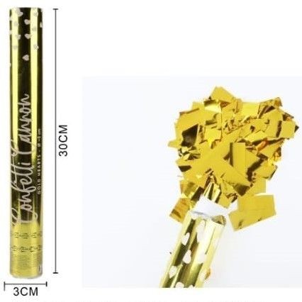 Spara Coriandoli Oro 30cm