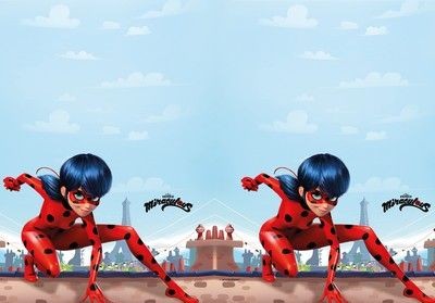 Tovaglia di plastica 120x180 cm Miraculus LadyBug