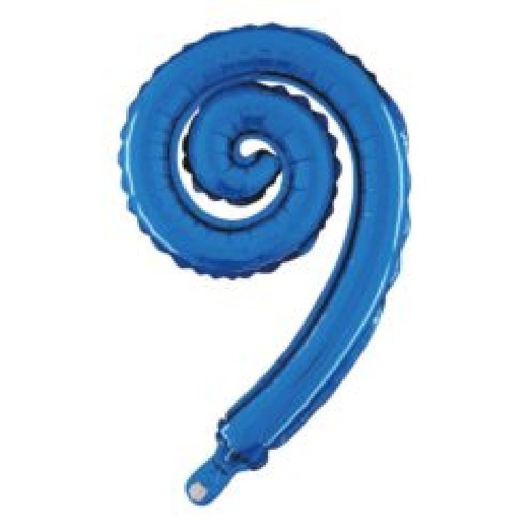 Palloncino spiralina blu 26x36 cm
