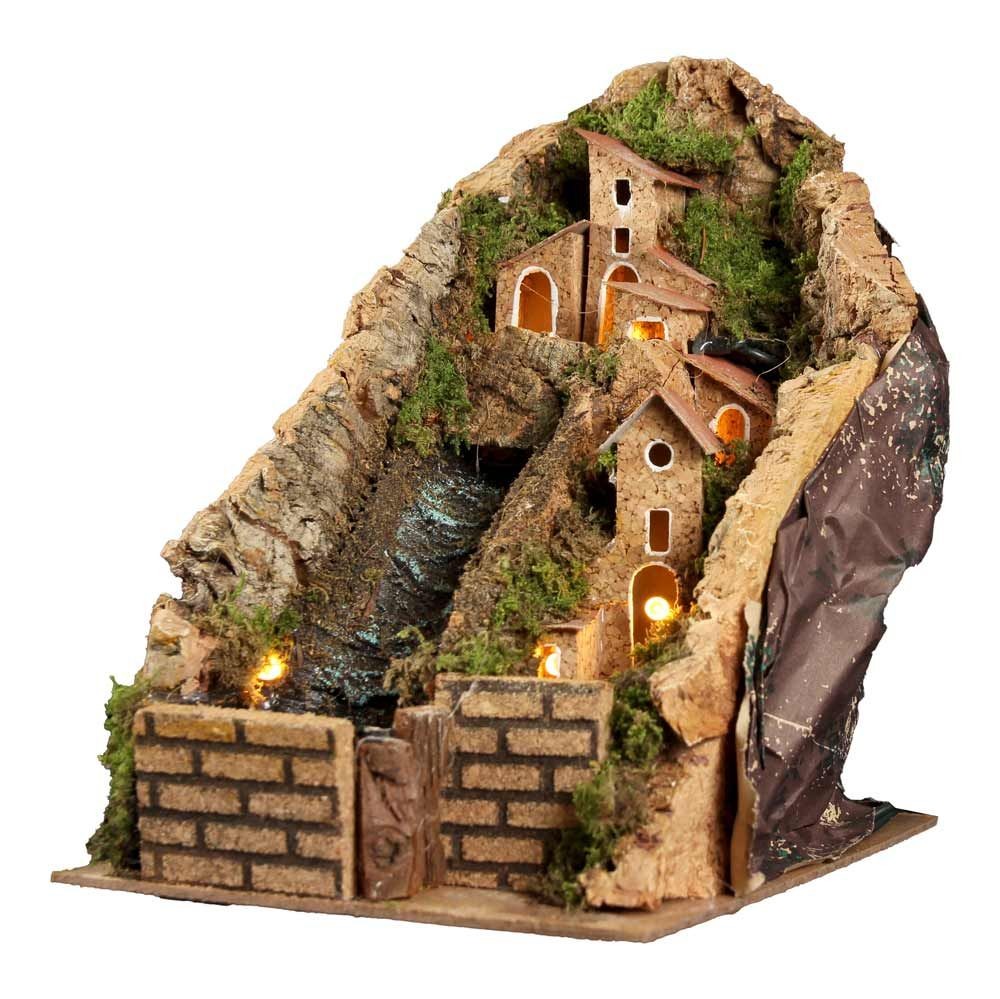 Ruscello per presepe con luci 15x20x20