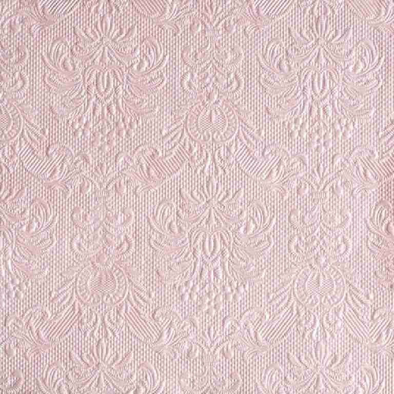 Tovagliolini di carta Rosa perla damascato 15 pz cm 33x33