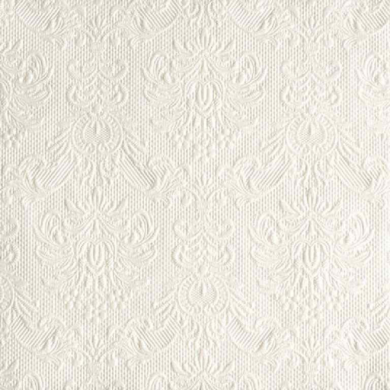 Tovaglioli di carta bianco perla damascato 33x33 cm 15 Pz