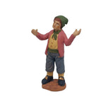 Pastore statuina in terracotta dipinto a mano cm 10 meravigliato