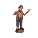 Pastore statuina in terracotta dipinto a mano cm 10 meravigliato