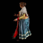 Statuina pastore con occhi di vetro Pacchiana 40 cm