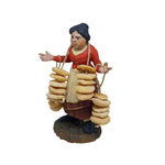 Pastore statuina in terracotta dipinta a mano cm 12 tarallara