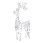 Renna di Cristalli Acrilico 200 LED BIANCO 3D