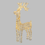 Renna di Cristalli Acrilico 200 LED BIANCO CALDO 3D
