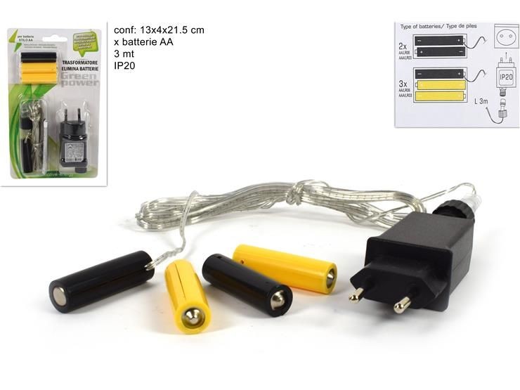 Trasformatore elimina batterie stilo