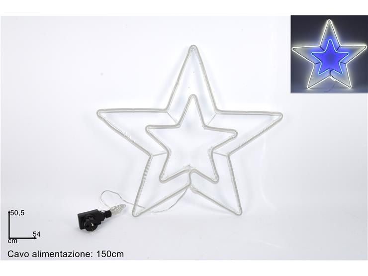 Stella luminosa neon bianco freddo 54cm